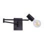 SE21-BL-52-GR1 ADEPT WALL LAMP Black Wall Lamp with Switcher and Black Metal Grid+ HOMELIGHTING 77-8381
