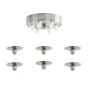 SE21-NM-4-NM6-GR2 ADEPT TUBE Nickel Matt Pendant Black Metal Grid+ HOMELIGHTING 77-8443
