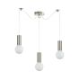 SE21-NM-4-NM3-GL3 ADEPT TUBE Nickel Matt Pendant White Glass+ HOMELIGHTING 77-8472