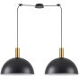 SE21-GM-4-BL2-MS40 ADEPT TUBE Gold Matt Pendant Black Metal Shade+ HOMELIGHTING 77-8591