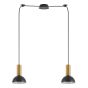 SE21-GM-4-BL2-MS3 ADEPT TUBE Gold Matt Pendant Black Metal Shade+ HOMELIGHTING 77-8648