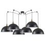 SE21-BR-10-BL6-MS40 MAGNUM Bronze Metal Pendant Black Shade with Black Fabric Cable+ HOMELIGHTING 77-8696