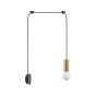 SE21-GM-4-NM1W-MS50 ADEPT TUBE Gold Matt Wall Lamp Black Metal Shade+ HOMELIGHTING 77-8836