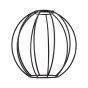 SE21-GM-4-3BL-GR12 ADEPT FLEX Gold Matt Pendant Black Metal Grid+ HOMELIGHTING 77-8935