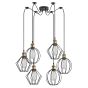 SE21-BR-10-BL6-GR12 MAGNUM FLEX Bronze Metal Pendant Black Metal Grid+ HOMELIGHTING 77-8968
