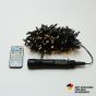 XMAS ΛΑΜΠΑΚΙ ΣΕΙΡΑ 400 LED 3mm ΜΕ ΦΟΡΗΤΟ ΦΟΡΤΙΣΤΗ 24V-31V ΜΠΑΤΑΡΙΑΣ 1800mAh ΜΕ 8 ΠΡΟΓΡΑΜΜΑΤΑ ΤΗΛΕΧΕΙΡΙΣΤΗΡΙΟ (TIMER DIMMER) ΠΡΑΣΙΝΟ PVC ΚΑΛΩΔΙΟ ΘΕΡΜΟ ΛΕΥΚΟ LED ΑΝΑ 10cm ΠΑΡΟΧΗ 3m IP44 Eurolamp 600-19180