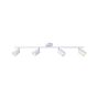 ΣΠΟΤ ΜΕΤΑΛΛΟ 4ΦΩΤΟ 4XGU10 Max 7W 790X165mm ΛΕΥΚΟ ARTE ILLUMINA OLYMP Eurolamp 145-25229