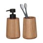 Earth oak set δοχείο κρεμοσάπουνου 150 ml & ποτήρι οδοντόβουρτσας Sealskin 800031