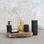 Mind black set δοχείο κρεμοσάπουνου 200 ml & ποτήρι οδοντόβουρτσας Sealskin 800062