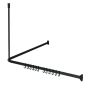 Easy roll black βραχίονας μπάνιου γωνιακός Sealskin 800128