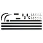 Easy roll black βραχίονας μπάνιου γωνιακός Sealskin 800128