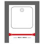 Easy roll black βραχίονας μπάνιου γωνιακός Sealskin 800128