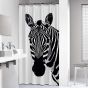 Zebra 180x200 black κουρτίνα μπάνιου πλαστική Sealskin  800150
