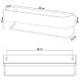Brix white small ράφι + κρεμάστρα Sealskin  800255