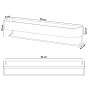 Brix white large ράφι + κρεμάστρα Sealskin 800256