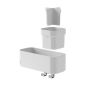 Tiger 2-Store Επιτοίχιο Ράφι με Θήκες και Κρεμάστρες 25 cm White 800375 800375