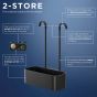 Tiger 2-Store Ράφι κρεμαστό για Βρύση Ντους 25 cm Black 800376  800376