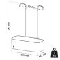 Tiger 2-Store Ράφι κρεμαστό για Βρύση Ντους 25 cm Black 800376  800376
