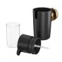 Tiger Cooper Δοχείο Κρεμοσάπουνου Επιτοίχιο 175 ml Black / Polished gold 800564 800564