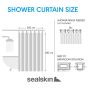 Cosima 240x200 grey κουρτίνα μπάνιου πλαστική Sealskin 800642