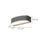 it-Lighting Caror - LED 9W 3CCT Up and Down Outdoor Light in Anthracite Color 80204040