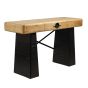 ΚΟΝΣΟΛΑ MDF - ΜΕΤΑΛΛΙΚΗ ΜΑΥΡΗ - ΦΥΣΙΚΟ 120x40x72cm Eurolamp 810-00242