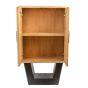 ΜΠΟΥΦΕΣ MDF - ΜΕΤΑΛΛΙΚΟΣ ΦΥΣΙΚΟ - ΜΑΥΡΟΣ 70x35x114cm Eurolamp 810-00244