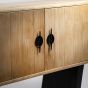 ΜΠΟΥΦΕΣ MDF - ΜΕΤΑΛΛΙΚΟΣ ΦΥΣΙΚΟ - ΜΑΥΡΟΣ 120x40x90cm Eurolamp 810-00245