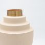 ΒΑΖΟ ΜΕΤΑΛΛΙΚΟ ΜΠΕΖ-ΧΡΥΣΟ 26x26x36.5cm Eurolamp 819-00307
