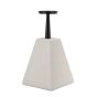 ΚΗΡΟΠΗΓΙΟ MDF - ΜΕΤΑΛΛΙΚΟ ΛΕΥΚΟ - ΜΑΥΡΟ 20x20x38cm Eurolamp 819-01530