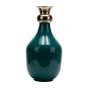ΒΑΖΟ ΜΕΤΑΛΛΙΚΟ ΜΑΥΡΟ - ΧΡΥΣΟ 18x9x35cm Eurolamp 819-01825