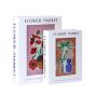 S/2 ΚΟΥΤΙΑ ΒΙΒΛΙΑ ΜΕ ΓΥΑΛΙ FLOWER MARKET ΞΥΛΙΝΑ ΠΟΛΥΧΡΩΜΑ 25x7x34 / 20x5.5x27cm Eurolamp 819-01939