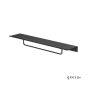 ΕΤΑΖΕΡΑ 60cm ΜΕ ΠΕΤΣ/ΣΤΡΑ 40 εκ. LEEV GEESA BLACK MATT 8207/60-400