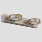 ΑΠΛΙΚΑ ΤΟΙΧΟΥ LED 6W 4000Κ ΟΒΑΛ 2Φ 320X50X116 ΝΙΚΕΛ ARTE ILLUMINA Eurolamp 144-80006