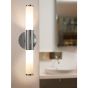 Eglo Palmera Μοντέρνο Φωτιστικό Τοίχου με Ντουί E14 σε Ασημί Χρώμα Πλάτους 11cm 87219