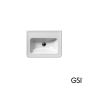 Νιπτήρας Πορσελάνης Classic 60x46 (1 οπή+2 προχ.) GSI White 8731-300