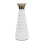 ΒΑΖΟ ΜΕΤΑΛΛΙΚΟ ΛΕΥΚΟ - ΧΡΥΣΟ 15.5x15.5x48.5cm Eurolamp 819-01831