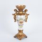 ΚΗΡΟΠΗΓΙΟ ΠΟΛΥΡΕΖΙΝ  ΛΕΥΚΟ - ΧΡΥΣΟ 15x9.5x29cm Eurolamp 752-21016