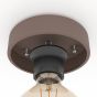 Eglo Mogano Μοντέρνα Μεταλλική Πλαφονιέρα Οροφής με Ντουί E27 σε Καφέ χρώμα 40cm 900359