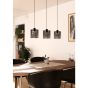  Φωτιστικό Κρεμαστό Τρίφωτο 3xE27 L77cm Μαύρο Eglo Segovia 900738
