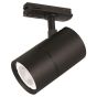 ΣΠΟΤ ΡΑΓΑΣ 2 ΓΡΑΜΜΩΝ GU10 Φ60x100mm ΜΑΥΡΟ Eurolamp 145-59083