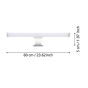 Eglo Vinchio Μοντέρνο Φωτιστικό Τοίχου με Ενσωματωμένο LED και Θερμό Λευκό Φως σε Λευκό Χρώμα Πλάτους 60cm 98502