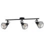 Eglo Tabillano Τριπλό Σποτ με Ντουί E27 σε Μαύρο Χρώμα 98764