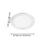 Eglo Στρογγυλό Χωνευτό LED Panel με Φυσικό Λευκό Φως Διαμέτρου 16.6εκ. 99209
