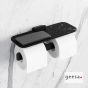 ΧΑΡΤΟΘΗΚΗ ΔΙΠΛΗ ΜΕ ΕΤΑΖΕΡΑ SHIFT GEESA BLACK MATT 9948-400