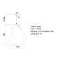 ARGO - Μονόφωτο Κρεμαστό Φωτιστικό Silk Sun Light ARGO-5065