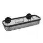Επιτοίχιο Ράφι από Ατσάλι Μαύρο 34.2x13x8.8cm AWD02081884 AWD02081884