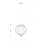BELLO - Μονόφωτο Κρεμαστό Φωτιστικό Rattan Sun Light BELLO