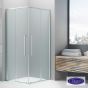 C.ENTRY DEVON ELLI 80x80 (77,5-79 x 77,5-79 εκ.) CLEAN-GLASS CHROME CL80C-100