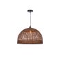 CONTE - Μονόφωτο Κρεμαστό Φωτιστικό Rattan Sun Light CONTE